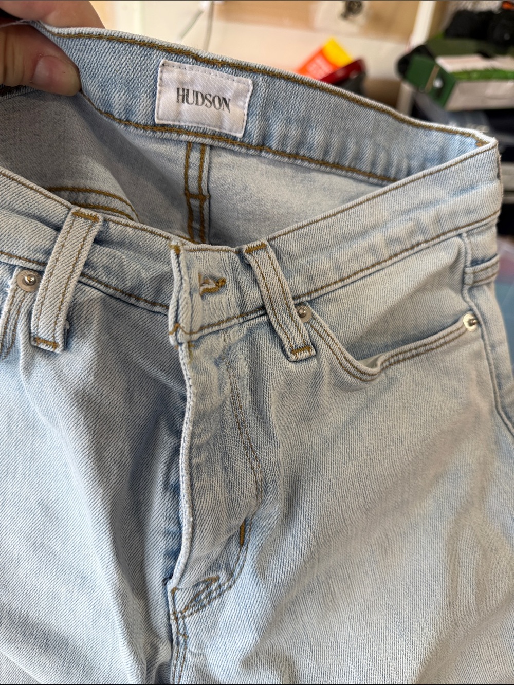 Hudson Jeans Light Wash Women's Straight Jeans